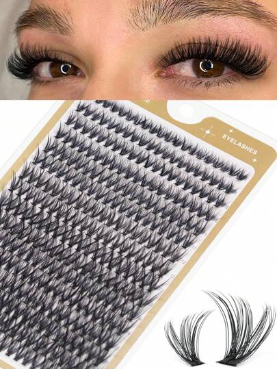 Sanishi Lashes 320 chiếc 40D Cluster Eyelash C Curl Dày và Dài riêng lẻ Faux Mink Lash Mix Tray cho DIY Eyelash ExtensionsMi Clusters, Eyelash Clusters, Mi riêng lẻ, Lông mi, Lông mi giả