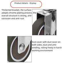 2-Inch Mute Baby Crib Wheel, With Accessories, Universal Swivel Caster And Small Castor 1.5-Inch Swivel Wheel - Flat Directional Wheel - View 8