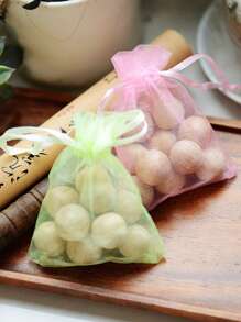 10 顆/批 Diy 天然樟木球實心樟木珠 1.8 公分附香袋用於衣櫃防蛀、防蟲、防潮、防黴、除臭 - 彩色 - 查看 8