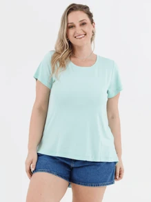 Plus Size Blouses - أخضر نعناع - مشاهدة 2