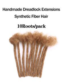 amir hair 巴西雷米髮非洲扭曲捲曲蓬鬆合成纖維辮子 1 束 30 克 10 股/根自然色辮子髮 - 棕色 - 查看 5