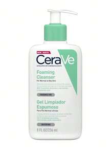 CeraVe Gel Limpiador Espumoso Diario para Piel Mixta, Grasa o con Acné 236ml Producto 100% Original - verde menta - Ver 3