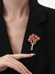 1入組復古滴油昆蟲蜻蜓胸針高級鑽石蜜蜂胸針晶體胸針 - 彩色 - 查看 1