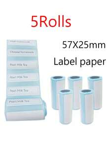 迷你熱感式印表機貼紙紙張,迷你打印機貼紙尺寸為57 X 25mm,迷你口袋印表機貼紙適用於大多數兒童即時相機,兒童即時相機補充迷你印表機紙 - 彩色 - 查看 7