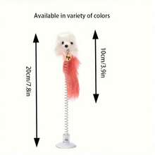 Pet Toy Suction Cup Spring Bell Toy Sound Toy Plush Mouse Simulated Toy For Cat And Small Dog, Bite-Resistant And Self-Entertainment, Suitable For Large, Medium And Small Cats, Small Dogs - Multicolor - View 3
