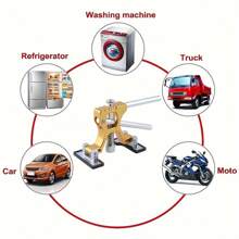 Automatic Dent Puller Kit - Adjustable Dent Removal Tool Unpainted Dent Repair Kit Dent Lift Puller Suitable For Removing Large And Small Dents In Cars - Gold - View 9