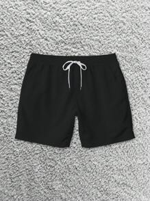 Short Tactel Masculino Adulto Liso Básico Esportivo Diversas Cores - Preto - Visão 5