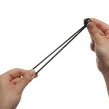 5pcs/Pack Spherical Elastic Rope Curtain Storage Camping Rope Tent Rope Multi-Functional Ball Head Elastic Rope Binding Rope Strap - Black - View 5