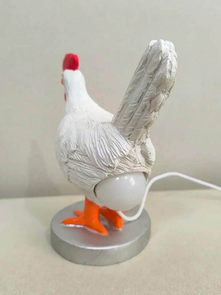 Uova Lampada, Lampada di Gallina con l'uovo in Butt Chicken Egg Lamp Lampada da Tavolo USB Lampada da Tavolo Creativa The Lays A Glowing (b