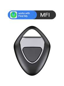 1入智慧型GPS定位器防丟盾形定位器，適用於Apple Find My App，ITag反丟提醒設備，用於汽車/鑰匙/寵物/孩童定位，Mfi認證的iOS系統智慧標籤，創意假日禮物 - 黑色 - 查看 6