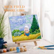 1入隨機創意石膏畫玩具,手繪禮盒, Diy塗鴉玩具,彩色填充裝飾 - 彩色 - 查看 9