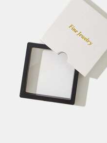 1個時尚復古風格s925純銀細膩黑玉開口戒指,獨特設計,女性日常聚會飾品的好選擇 - 銀色 - 查看 6