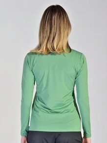 Women Sports Tees & Tanks - Olive Green - View 3