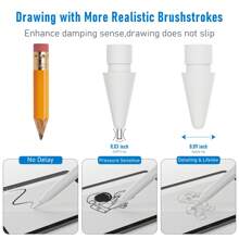 6pcs Durable Metal Pen Nibs- Compatible With Apple Pencil 1st/2nd Generation Gifts For Mother, Family, Friends, Birthday, Holiday Pen Accessories