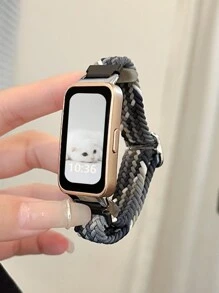 1pc Nylon Woven Elastic Adjustable Watch Band, Suitable For Band 9/8/7/6/Pro, Honor Band 7/6, With NFC