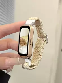 1pc Nylon Woven Elastic Adjustable Watch Band, Suitable For Band 9/8/7/6/Pro, Honor Band 7/6, With NFC