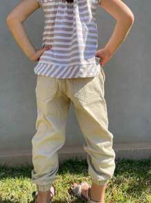 Calça jogger infantil Sarja Premium