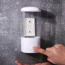 1pc Wall-Mounted Modern And Simple Shower Gel Shampoo Soap Dispenser - White - View 3