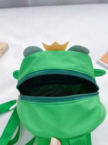 Mini Cartoon Frog Design Fashion Backpack - Multicolor - View 2