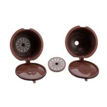 1pc/5pcs Reusable Stainless Steel Coffee Filter, Coffee Capsule And Refillable Capsule Shell For Coffee Capsules - Coffee Brown - View 6