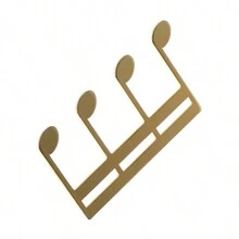 1入專業金屬樂譜夾,創意金色音符形狀多功能吉他和鋼琴譜架,耐用的迷你夾,適用於演奏和演講 - 金色 - 查看 4