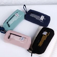 1入組大容量牛津布筆袋,防水&耐磨儲物袋,適用於小學、中學和高中學生,中性設計 - 藏蓝色 - 查看 5