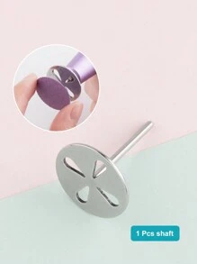 1入組2.5cm直徑電動修腳機圓盤,具有中空芯的銀色圓盤 - 銀色 - 查看 2