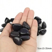 50 克盒装滚磨抛光水晶不对称虎眼石英紫水晶天然石 8-20 毫米冥想平衡能量石 - 50grams Boxed Stone Without Hole - 查看 12