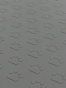 貓咪餐墊寵物餵食墊矽膠狗碗墊多貓爪設計 - 灰色 - 查看 5