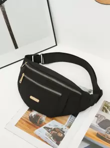 2pcs Women's Waterproof Waist Bag, Shoulder & Crossbody