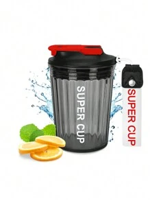 ONDA SHOP Vaso Térmico Multifuncional Cup Portátil Con Tapa Y Asa | GYM | Suaves Rosas - Negro - Ver 1