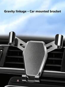 车载手机支架，带金属钩夹的汽车出风口手机支架，兼容 14 13 12 11 8 Plus Pro Max Mini XS XR X Pixel 7 6 5 4 S23 S22 S21 S10 Ultra智能手机 - 黑色 - 查看 2