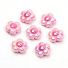 10pcs 16mm Multicolor Uv Acrylic Sunflower Beads, Diy Bracelet/Necklace Making Valentines