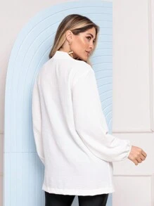 Women Coats - White - View 2