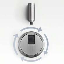 1入組鋅合金可調節防風機械地吸門挡,無需鑽孔,自鎖,靜音,防撞,磁力隱形 - 彩色 - 查看 6