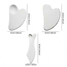 syobaty 心型瘦身刮痧板,用於臉部按摩提拉和抗衰老的海豚刮痧工具 - 銀色 - 查看 10