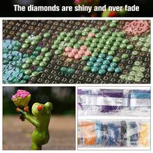 1入組diy情人節主題鑽石畫,5d鑽石diy畫套裝創意藝術品,適用於客廳臥室書房家庭牆面裝飾禮品,鑽石畫套裝適用於情人節禮物 - 彩色 - 查看 3