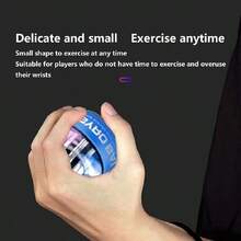 1入組手腕自動啟動握把陀螺球,手腕肌肉放鬆,強化手臂訓練健身器材,家庭運動器材 - 白金藍 - 查看 8