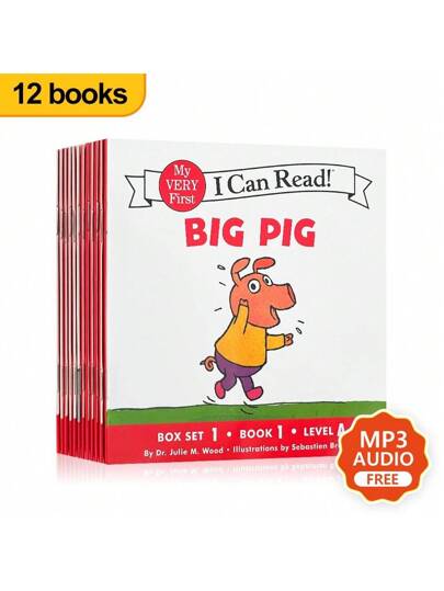 英語絵本 12冊セット I Can Read Phonics Tup The Pup Big Pig My Very
