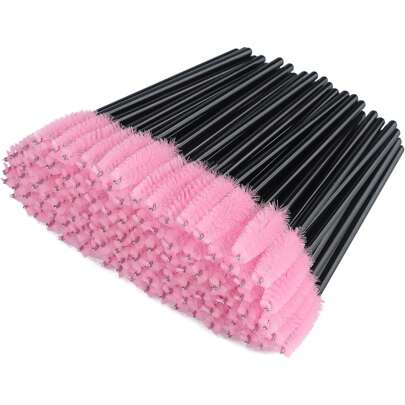 100支/50支一次性睫毛刷 眉毛蓖麻油刷 睫毛膏刷 化妆工具，睫毛螺旋刷 睫毛嫁接刷 睫毛嫁接涂抹器