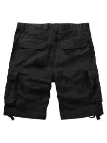 Men'S Camo Multi-Pocket Relaxed Fit Casual Shorts,Outdoor Camouflage Twill Cargo Shorts 11" Inseam(No Belt) - E迷彩 - 查看 2