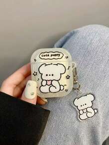 Doggy Cute Stuff 可爱卡通 3d 防震耳机壳 兼容 Iphone 1/2 Gen Pro/3 Gen Pro2 耳机保护套 Kawaii - 無色 - 查看 2