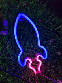 Led火箭霓虹燈掛式燈飾,適用於遊戲室,節日,派對,酒吧裝飾 - 彩色 - 查看 5