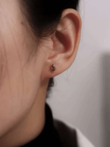 ESBERRY 1pair Exquisite Leaves Stud Earrings For Women 925 Sterling Silver Fine Ladies Jewelry Gift - Horse eye leaf earrings - View 3