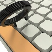 Removedor de Teclas Key Cap Compatível com Teclado Mecânico - Preto - Visão 5