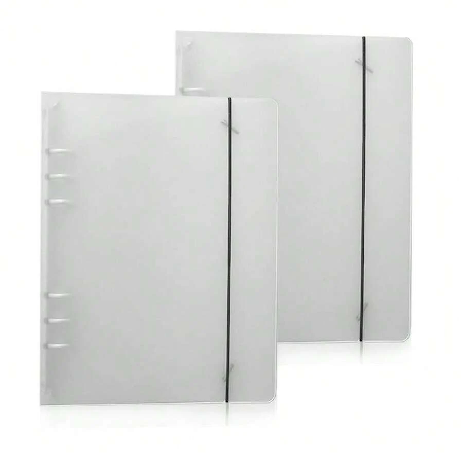 1入-a5半透明塑膠耐用6環裝保護套,在diy剪貼簿產品中使用 - 無色 - 查看 1