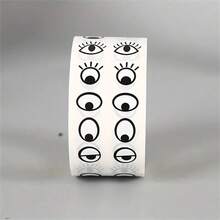 1000 件/套眼睛貼紙標籤,眼睛自黏紙,適用於 Diy 手工藝品玩具和家居裝飾 7.5 厘米/3 英寸 - 黑與白 - 查看 2