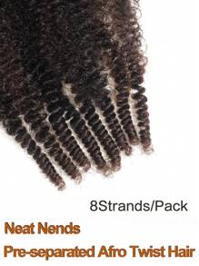 1pack 12-24 Inch Afro Curly Hair Extensions For Braiding, Curly Hair Extensions, Marley Twist Synthetic Braiding Hair, Springy Afro Twist Hair , Kinky Twist Pre Fluffed Spring Twist Synthetic Hair Extensions(T33#) - Multicolor - View 6