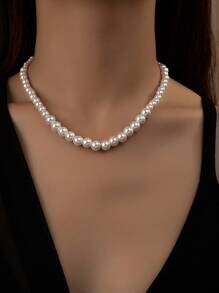 Fashionable And Elegant Pearl Necklace, Versatile For Commute, Gift