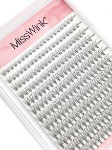 Miss Wink 10D Soft & Fluffy False Eyelashes, 8-16mm Mixed Length, 0.07mm C/D Curl, 12 Rows 240 Pcs Waterproof Mink Hair Lashes, Create Natural To Dramatic Looks For Daily, Party Or Events - Black - View 7